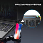 Adjustable Laptop Cooling Stand with 6 Fans