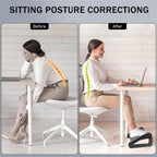 Ergonomic Foot Rest with Massage Rollers