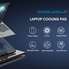 Adjustable Laptop Cooling Stand with 6 Fans