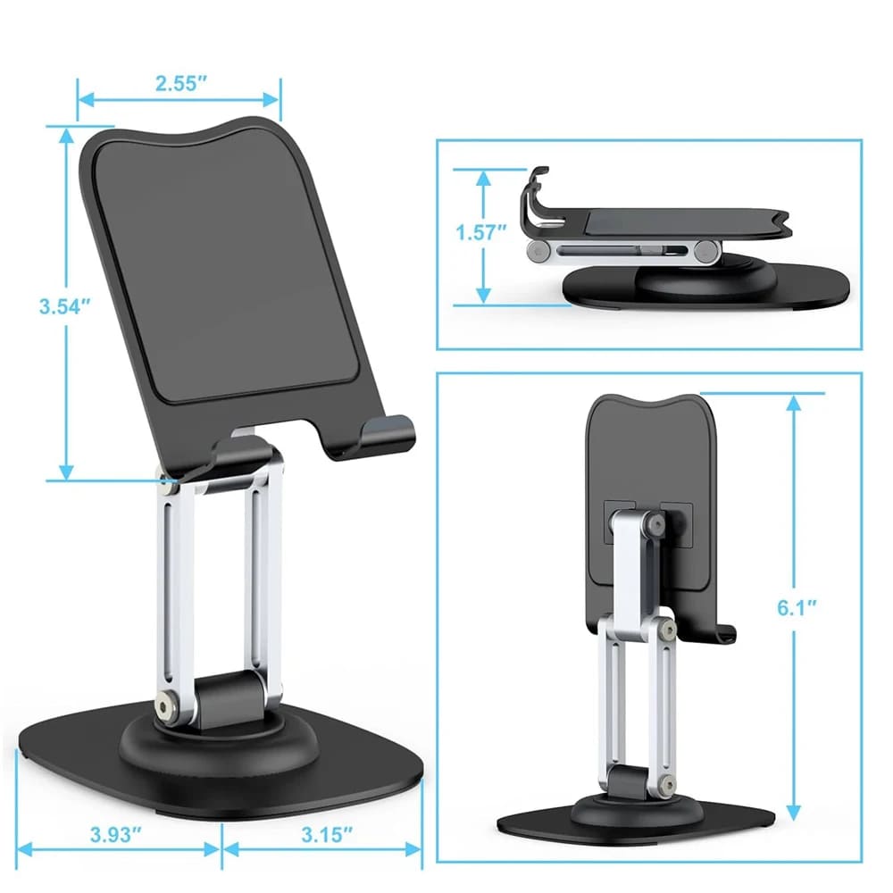 Portable 360° Rotating Adjustable Phone & Tablet Stand