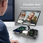 7-in-1 Wireless Charging Station with Tablet Stand