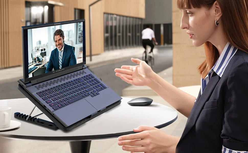 Adjustable Laptop Cooling Stand with 6 Fans
