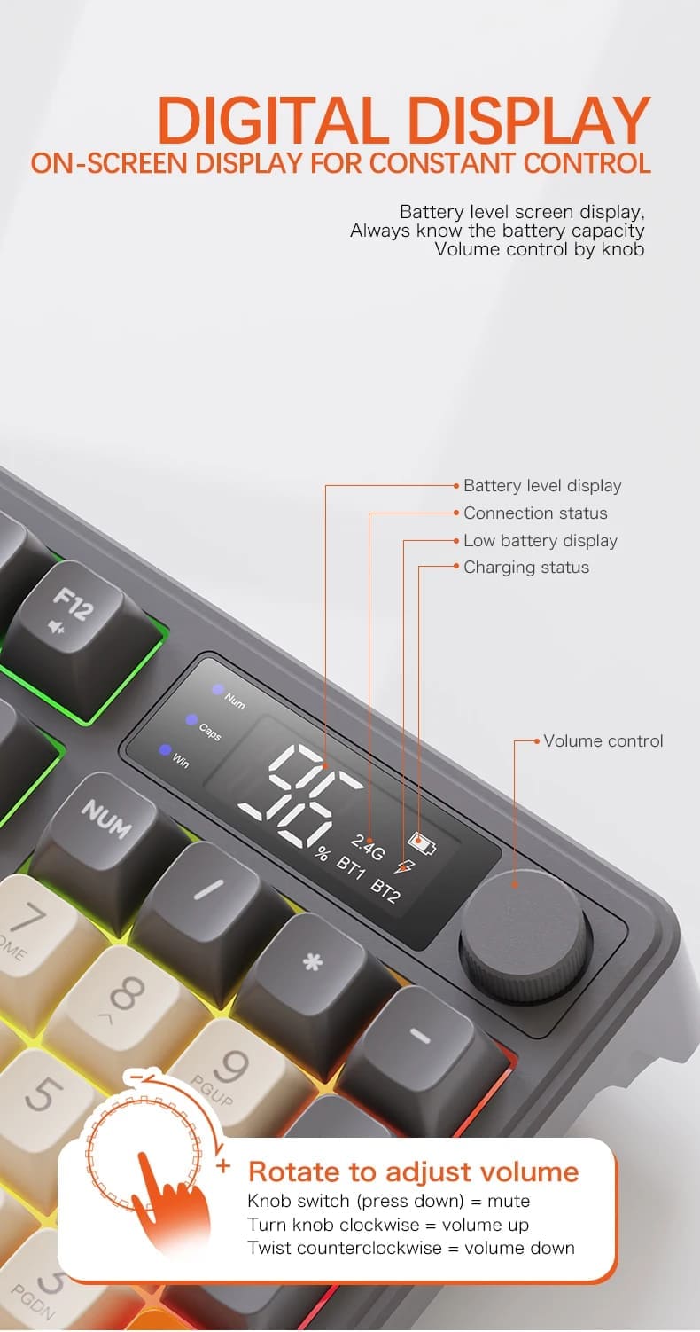Mechanical Keyboard with Smart Display
