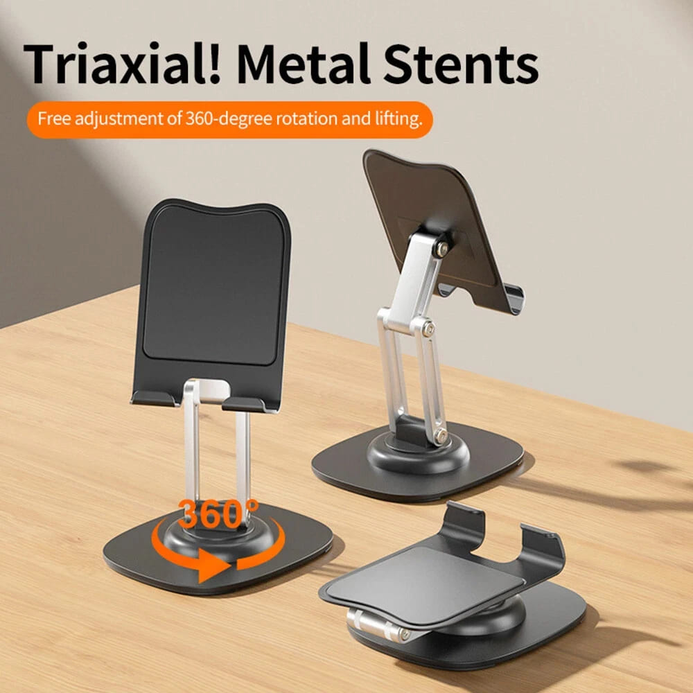 Portable 360° Rotating Adjustable Phone & Tablet Stand