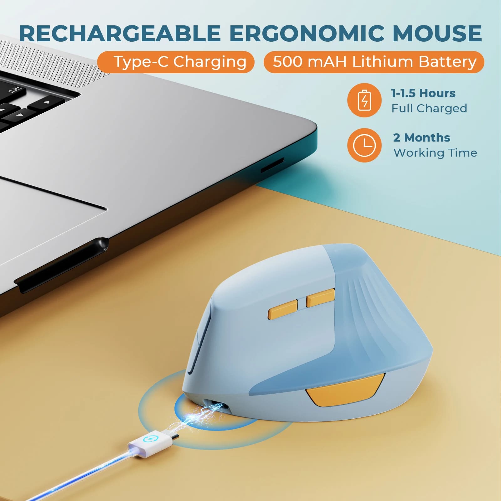 WorkEase Vertical Ergonomic Mouse