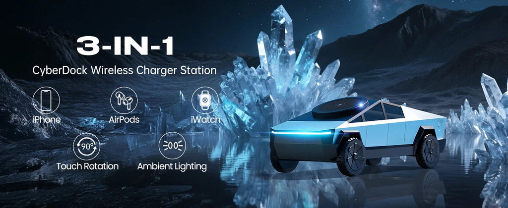 CyberDock – 3-in-1 Wireless Charger