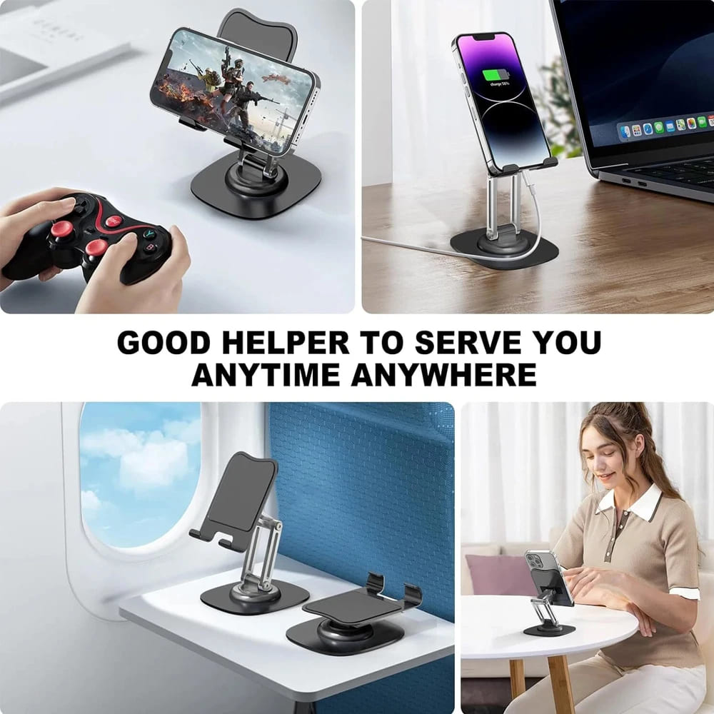 Portable 360° Rotating Adjustable Phone & Tablet Stand