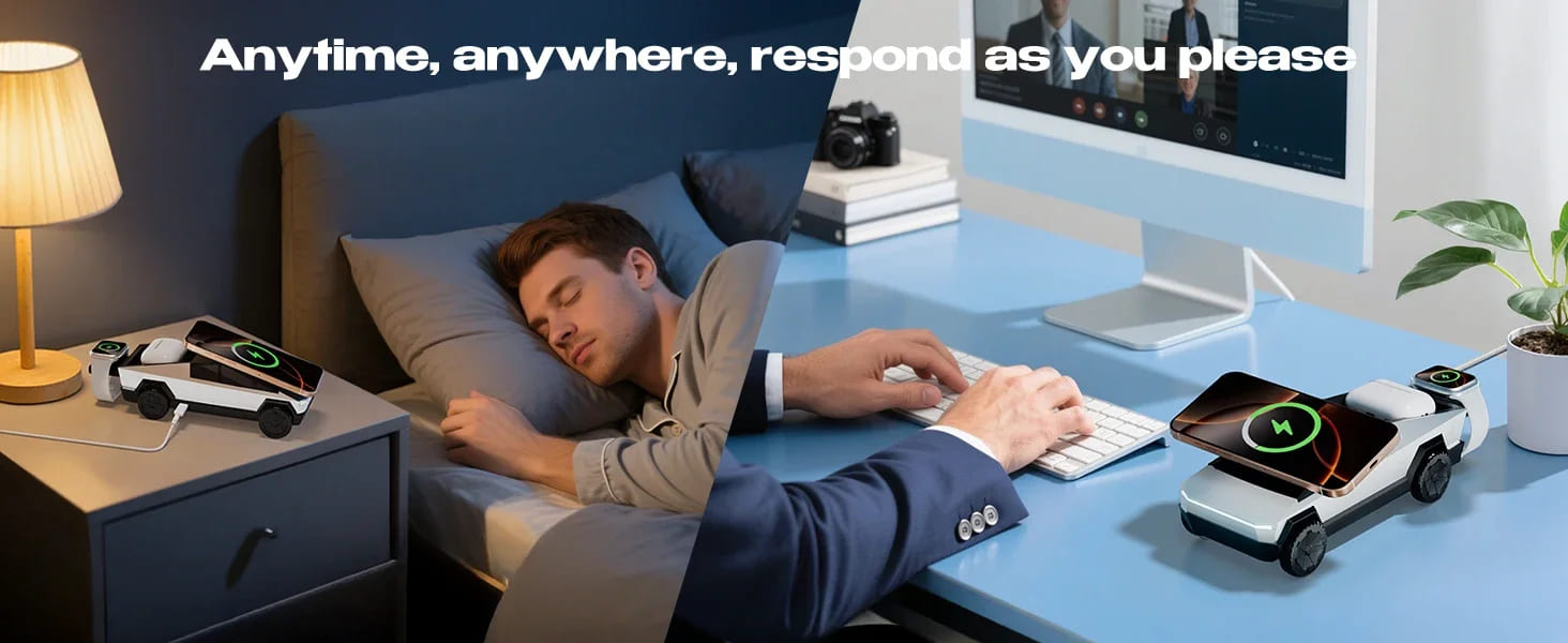 CyberDock – 3-in-1 Wireless Charger