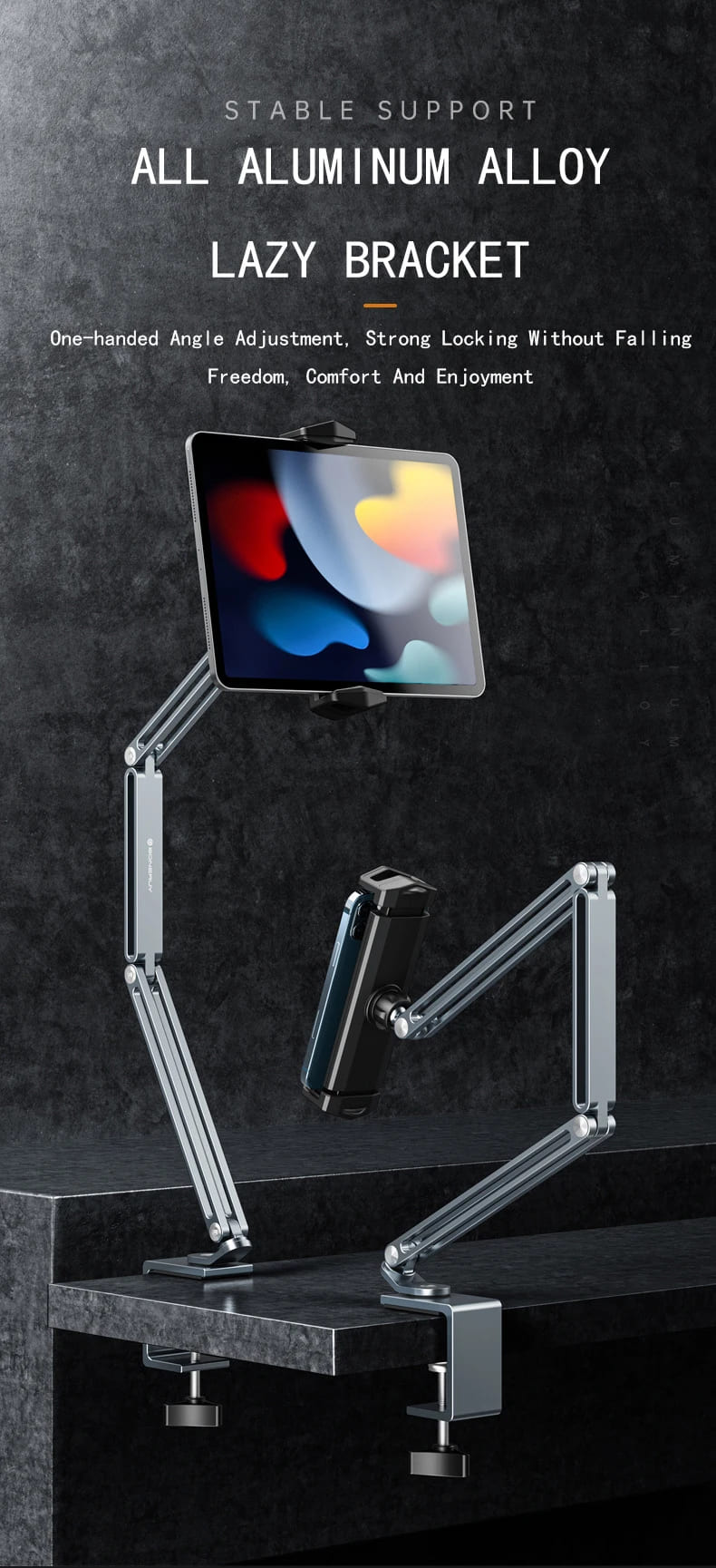 360° Adjustable Desk Mount