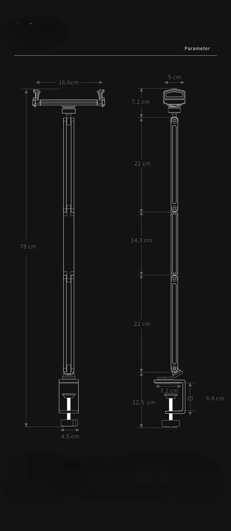 360° Adjustable Desk Mount