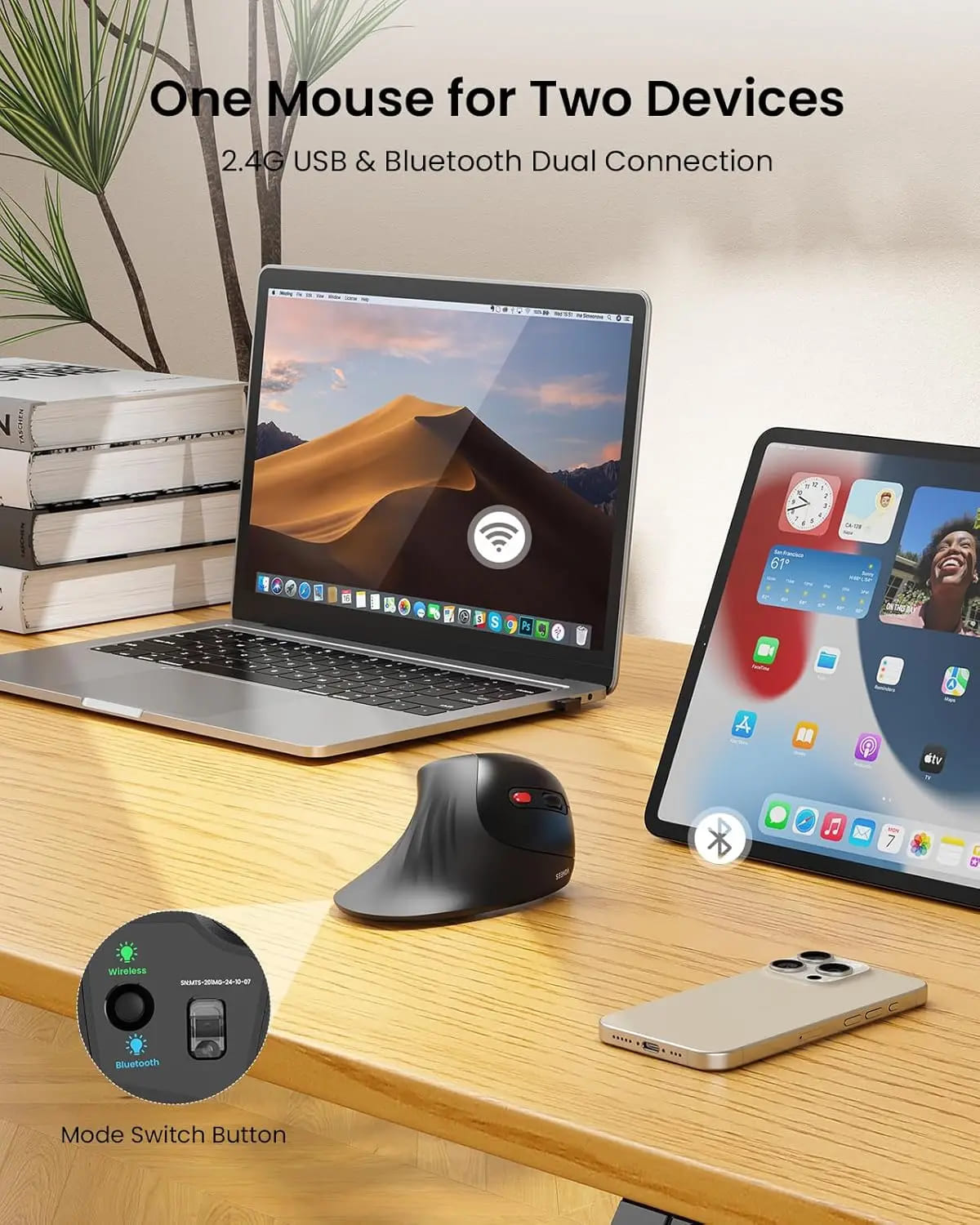 WorkEase Vertical Ergonomic Mouse