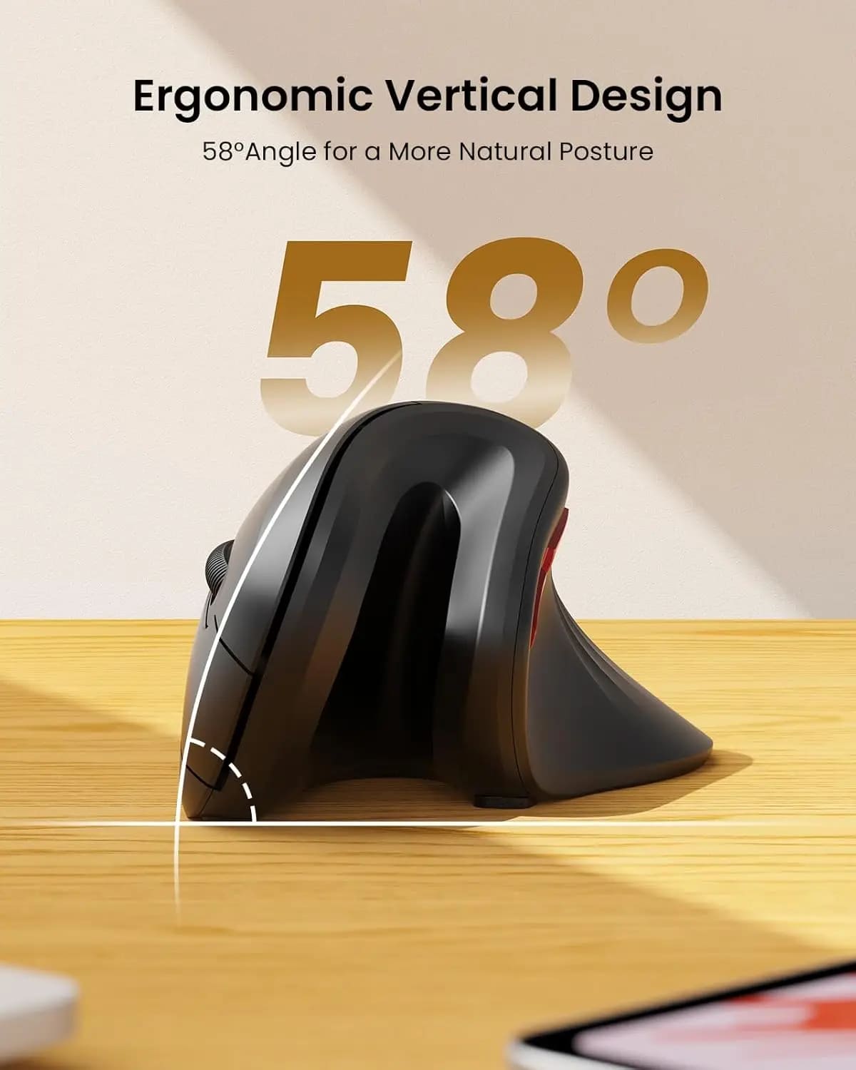 WorkEase Vertical Ergonomic Mouse