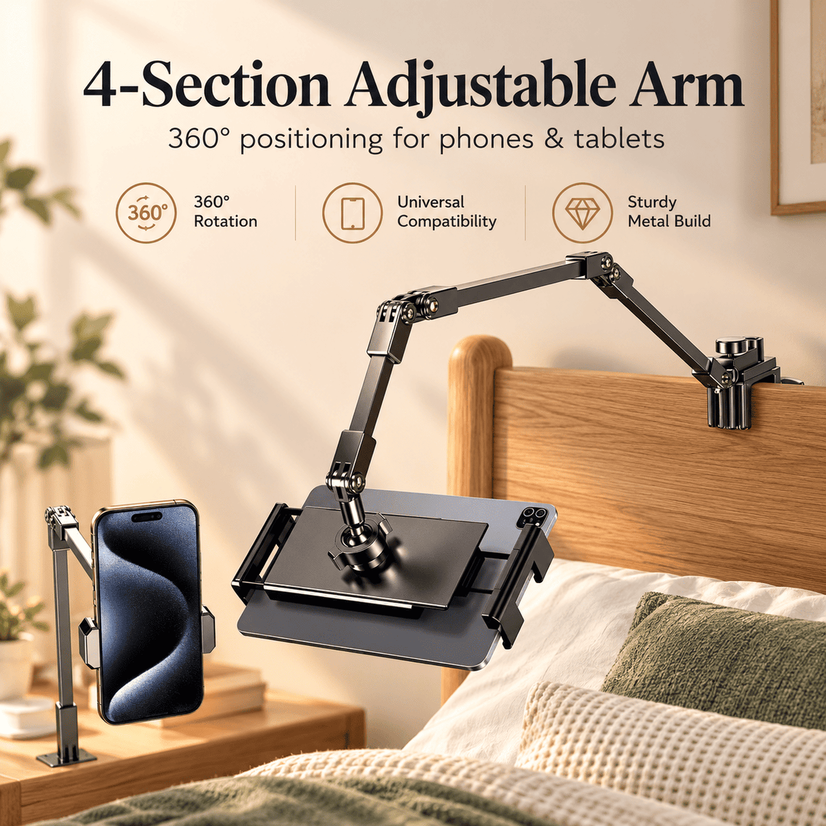 360° Adjustable Desk Mount